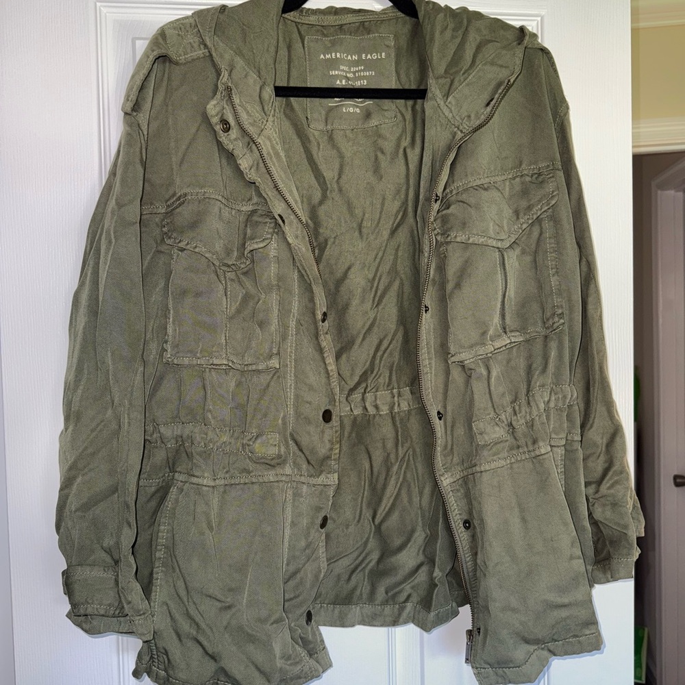 American Eagle Outfitters Olive Jacket